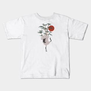 Prancing Crane Kids T-Shirt